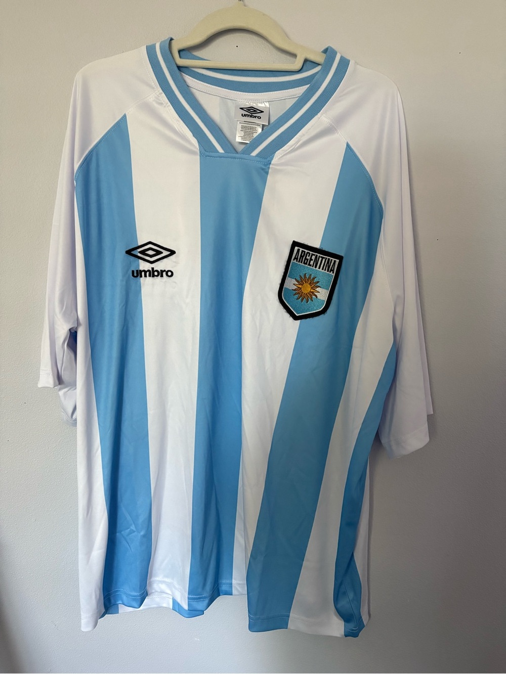 Umbro Light Blue & White Argentina Soccer Jersey